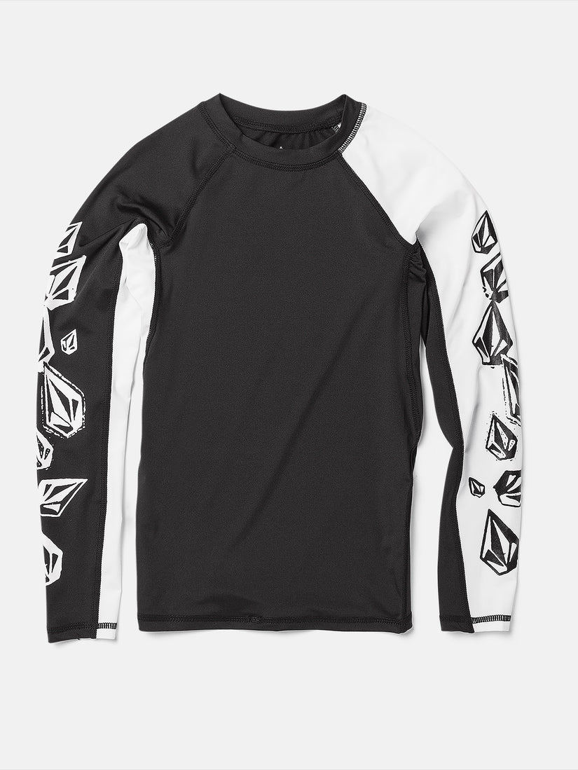 Big Youth Stone Jester Long Sleeve Rashvest - Black White