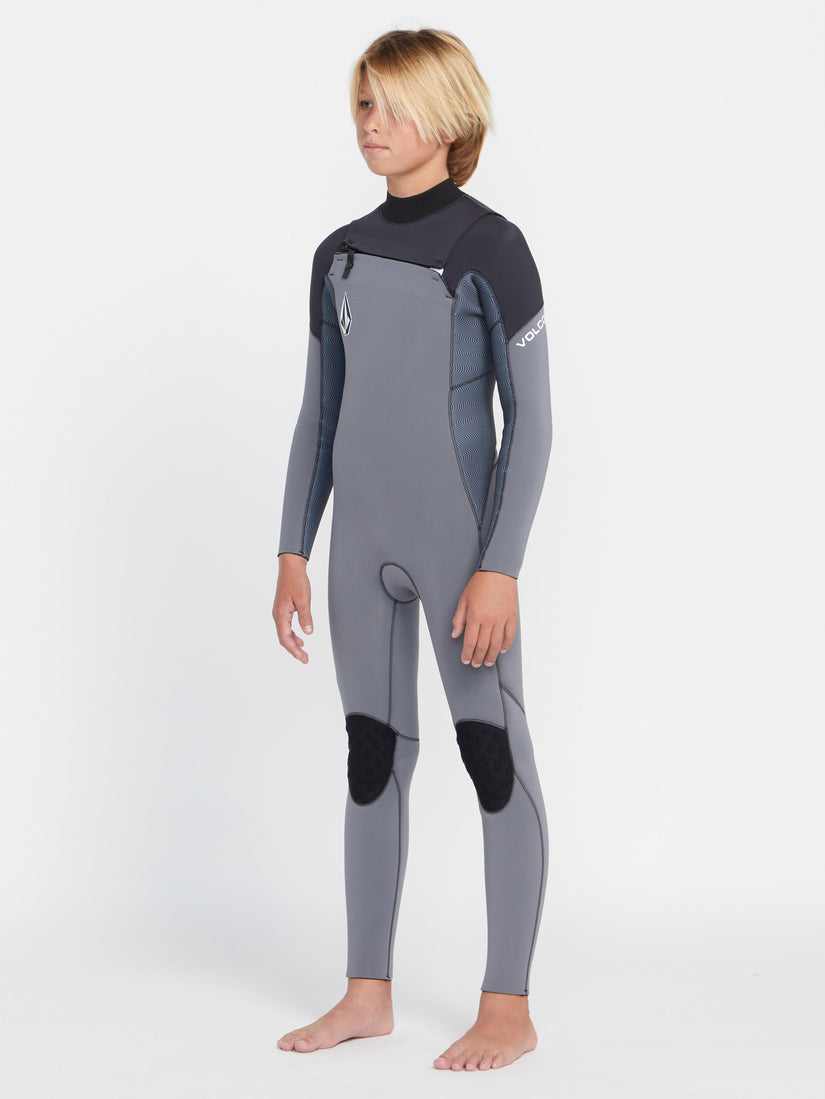 Big Youth Modulator 3/2mm Chest Zip Long Sleeve Fullsuit - Charcoal