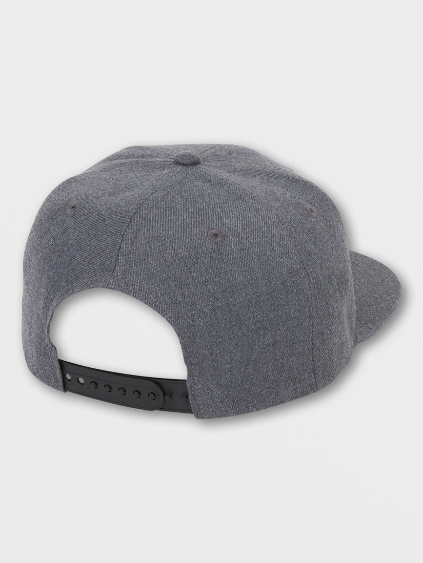 V Square Snapback Hat - Charcoal Heather