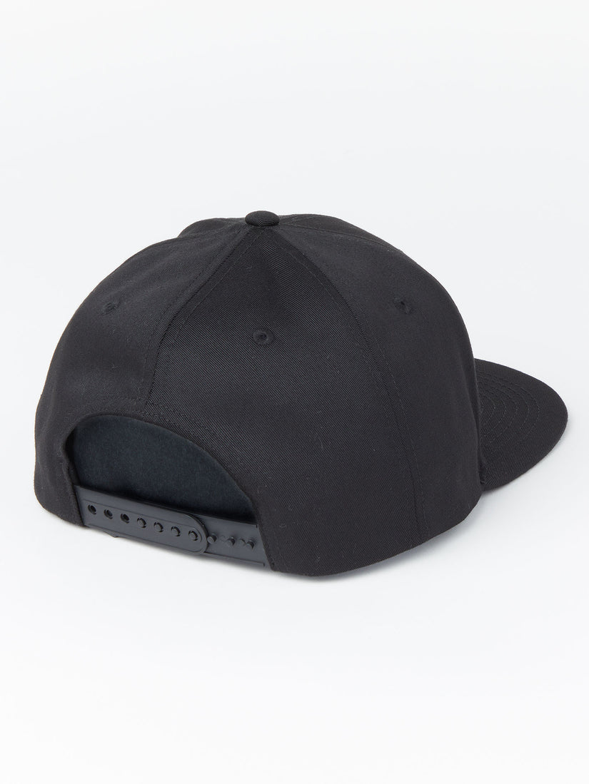 V Square Snapback 2 Hat - Black