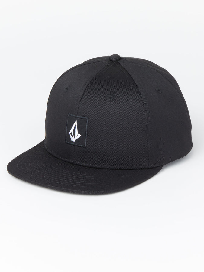 V Square Snapback 2 Hat - Black