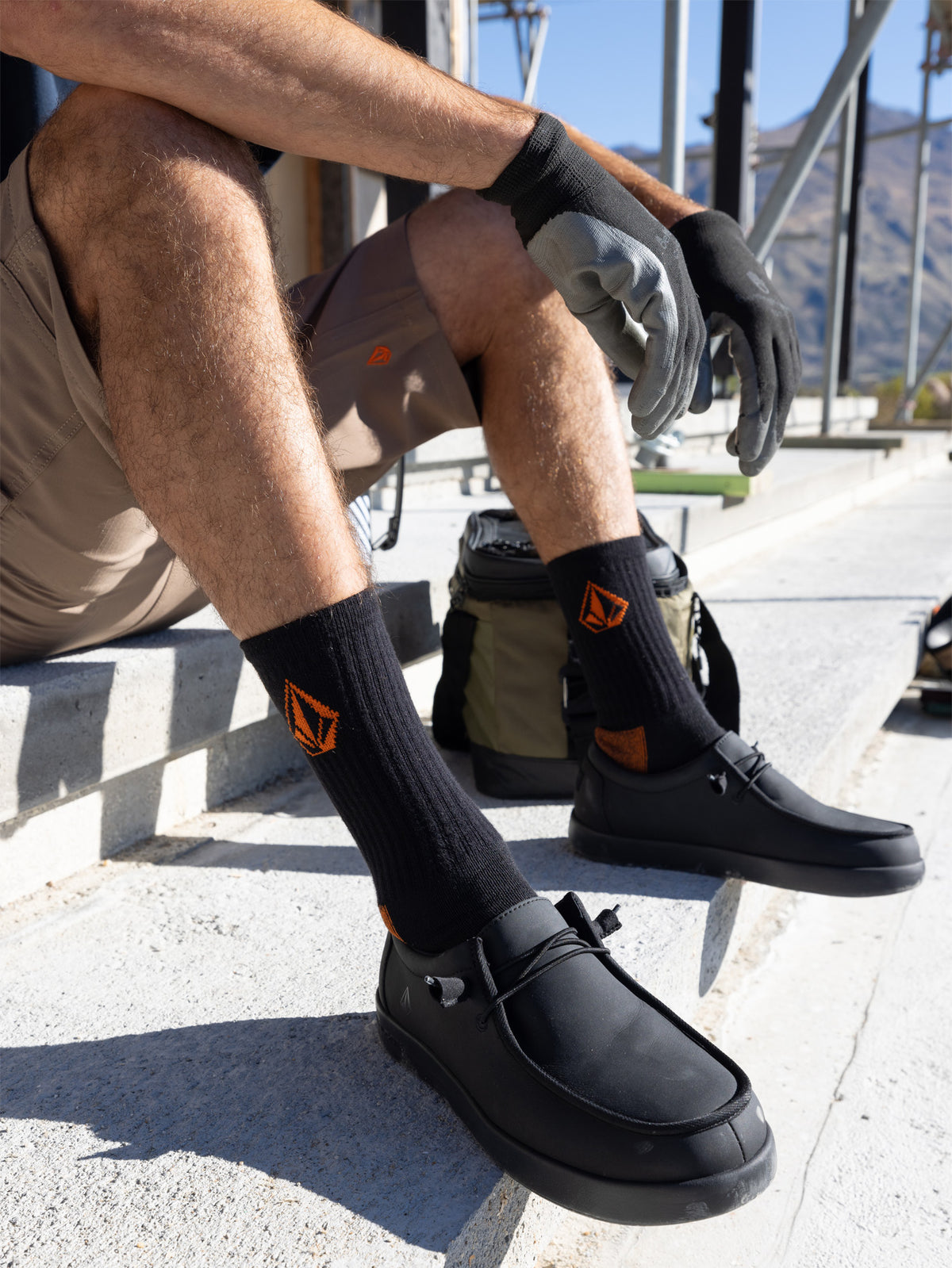 Mens Volcom Workwear Socks 3 Pack