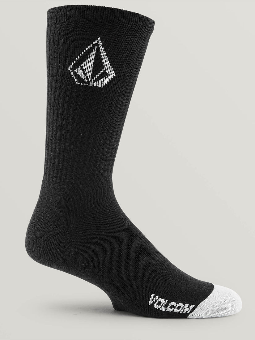 Full Stone Sock 6 Pack - Black