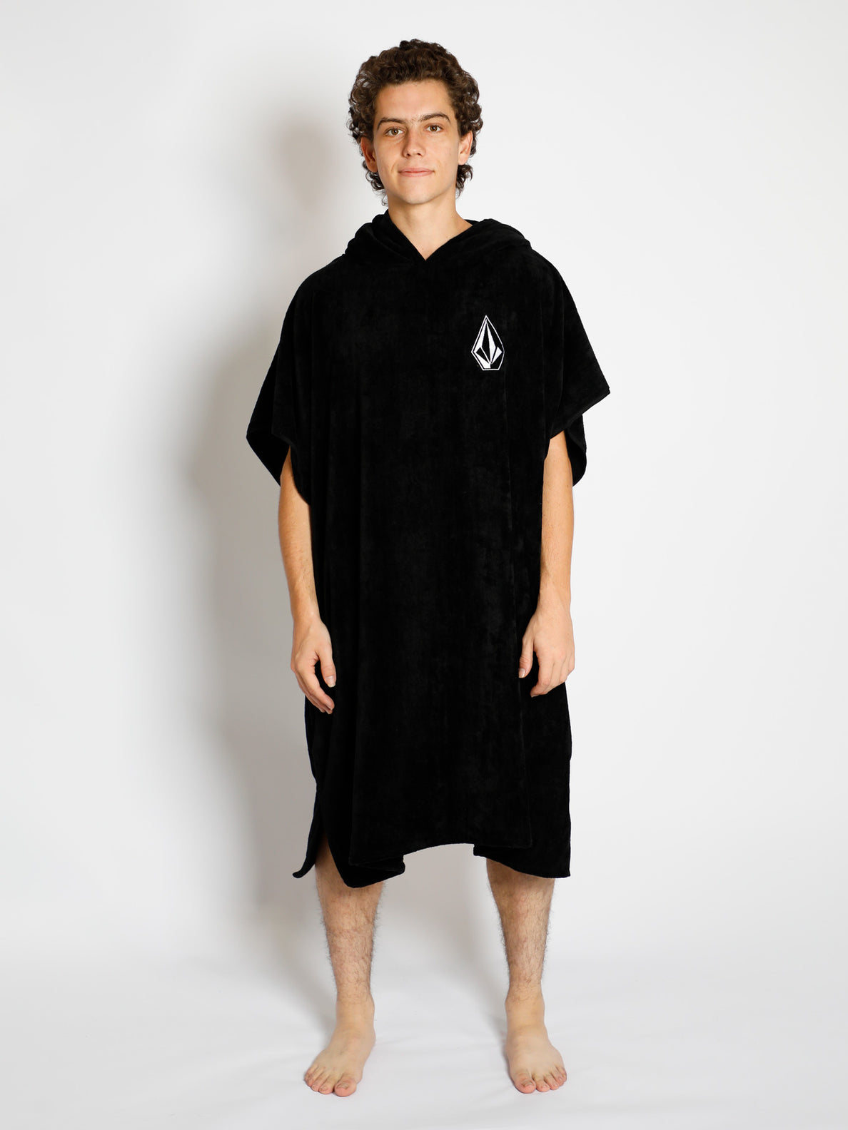 Stone Hooded Towel - Black