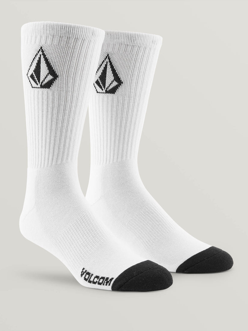 Full Stone Sock 3 Pack - White