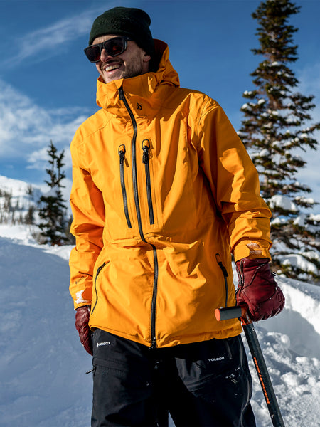 Mens Guide Gore Tex Jacket Gold 2023 Volcom