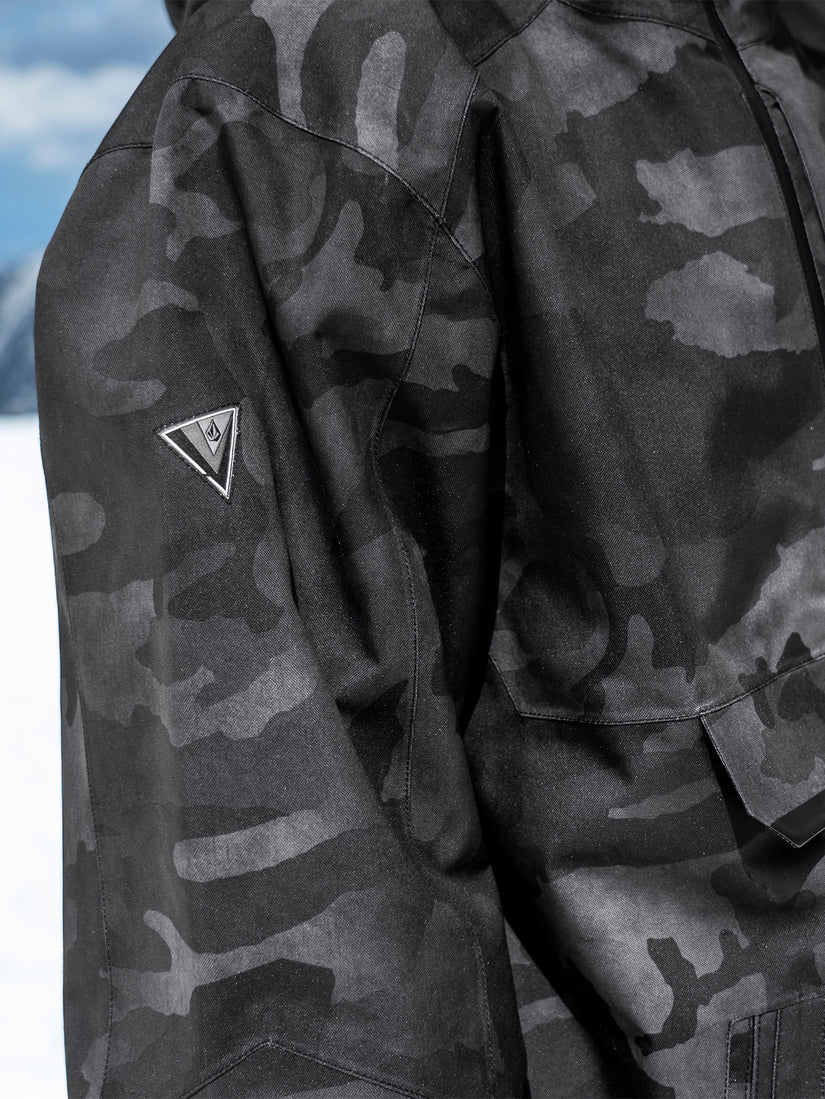 Mens Brighton Pullover Jacket - Black Camo (2023)