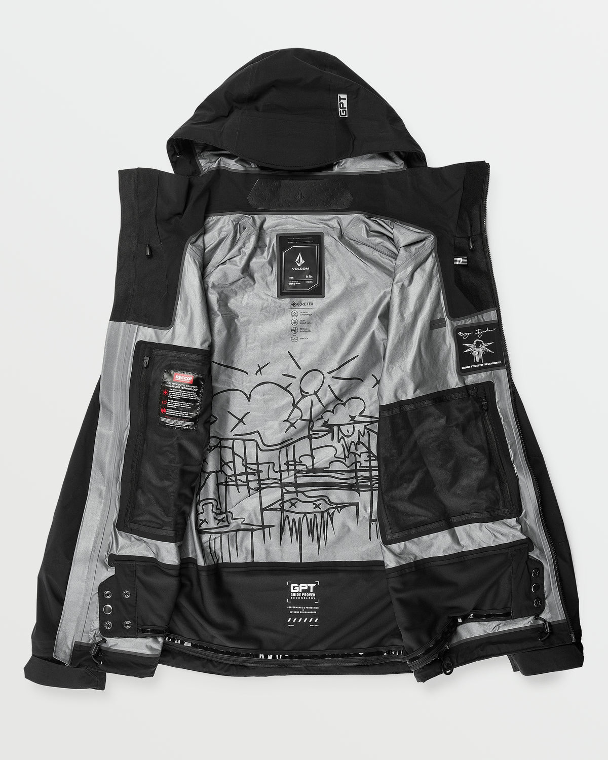 GUCH STRETCH GORE JACKET - BLACK – Volcom