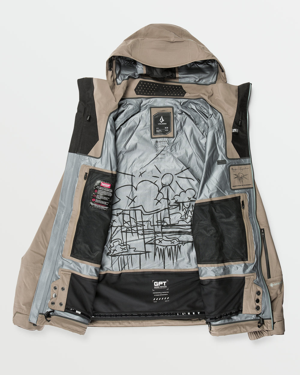 GUCH STRETCH GORE JACKET - CHESTNUT BROWN – Volcom