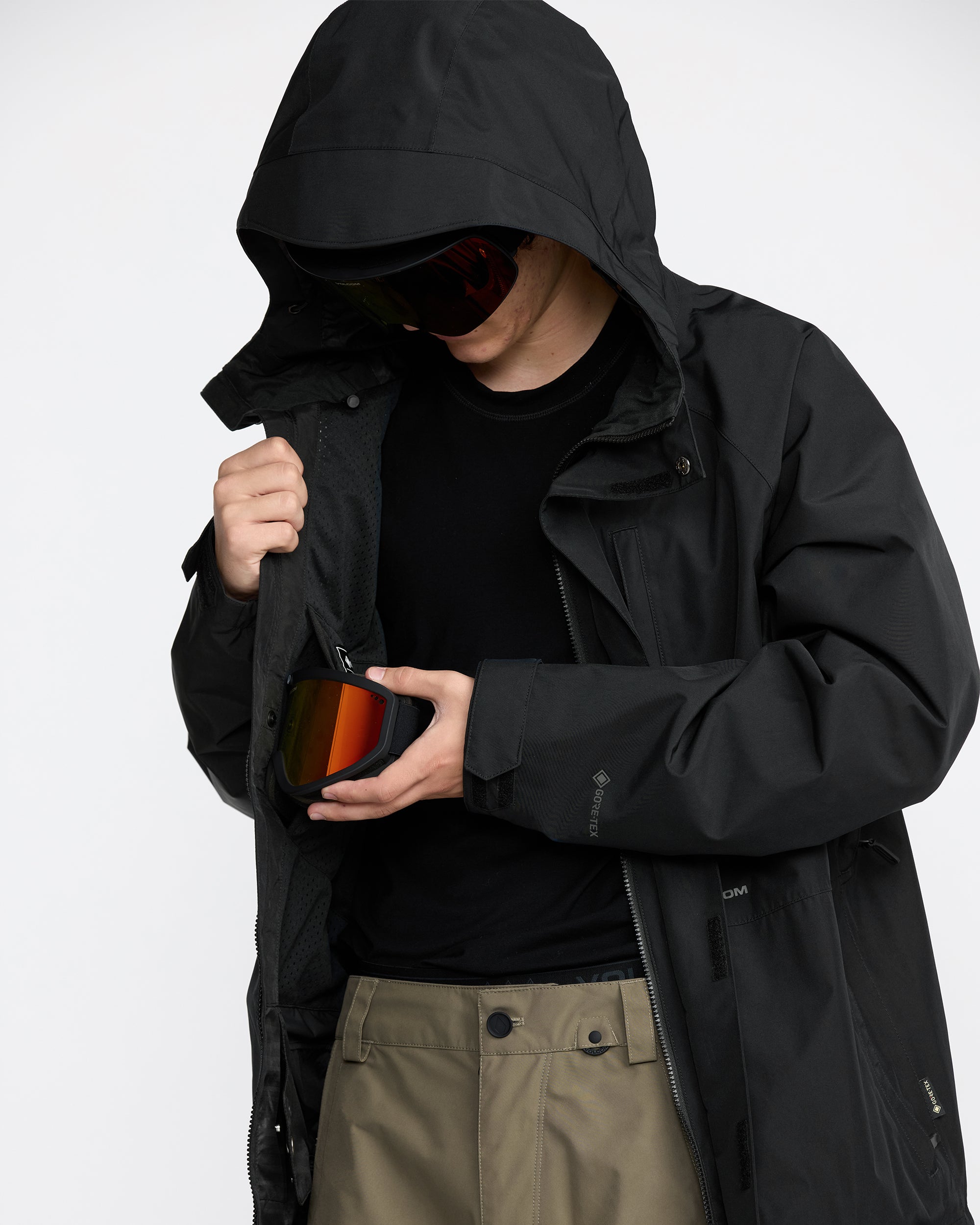 Mens Dua Gore-Tex Jacket – Black – Volcom Australia