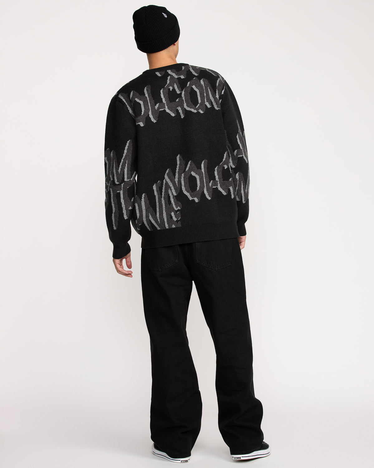 Mens Stone Jacquard Sweater