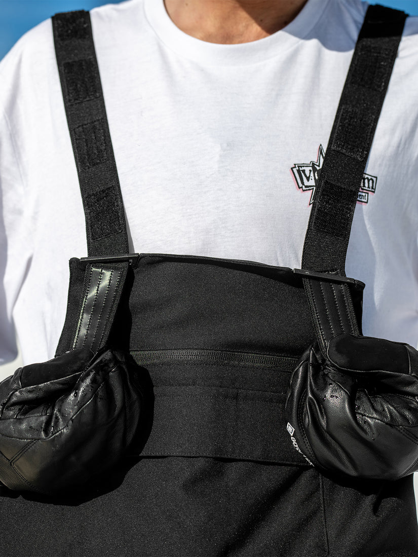 Mens Roan Bib Overalls - Black (2023)