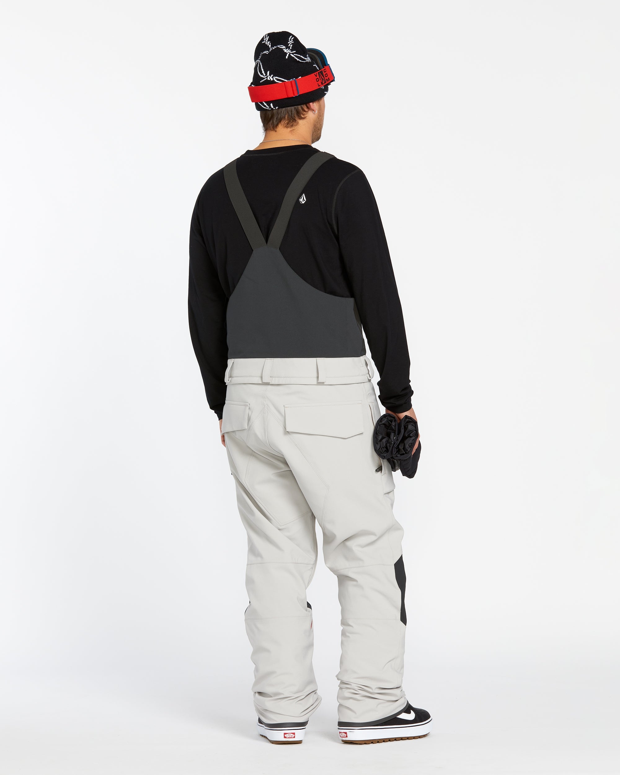 ROAN BIB OVERALL - STONE – Volcom