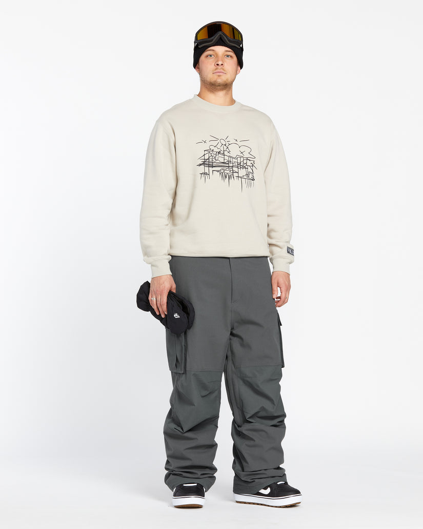 Mens Nwrk Baggy Pants - Charcoal