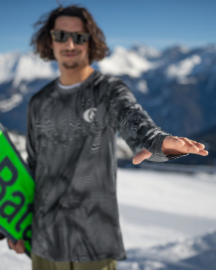 Mens Mens V-Science Crew - Black Print