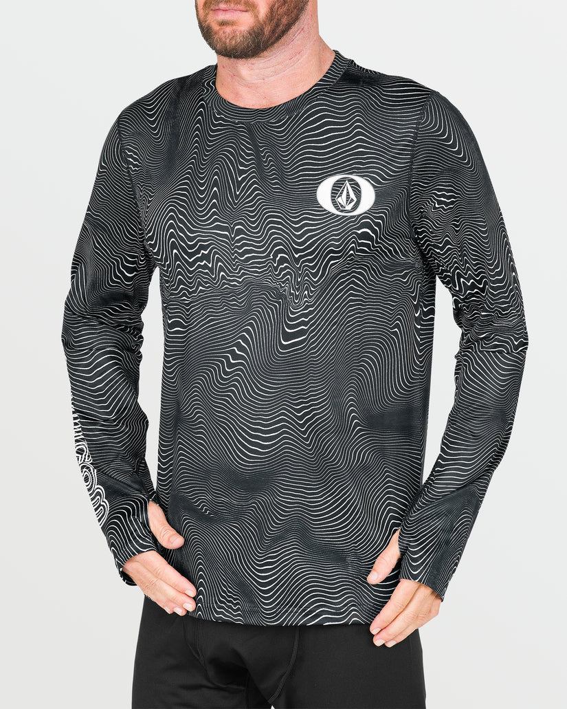 Mens Mens V-Science Crew - Black Print