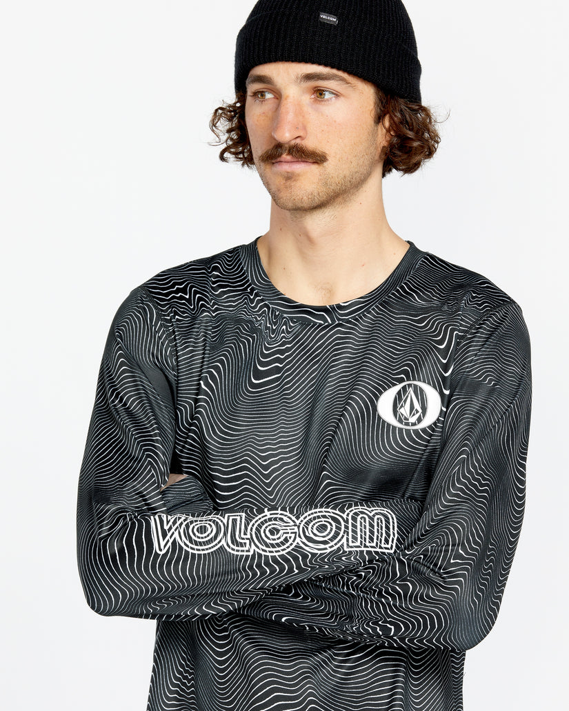 Mens Mens V-Science Crew - Black Print