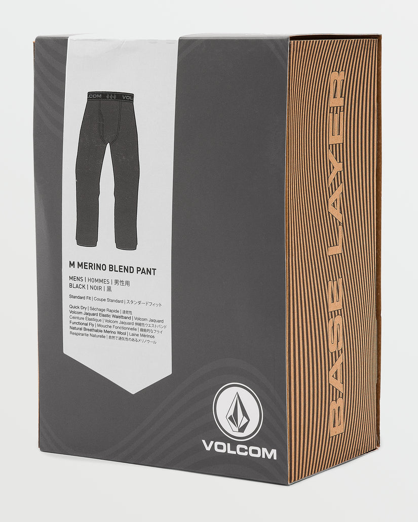 Mens Mens Merino Blend Pants - Black