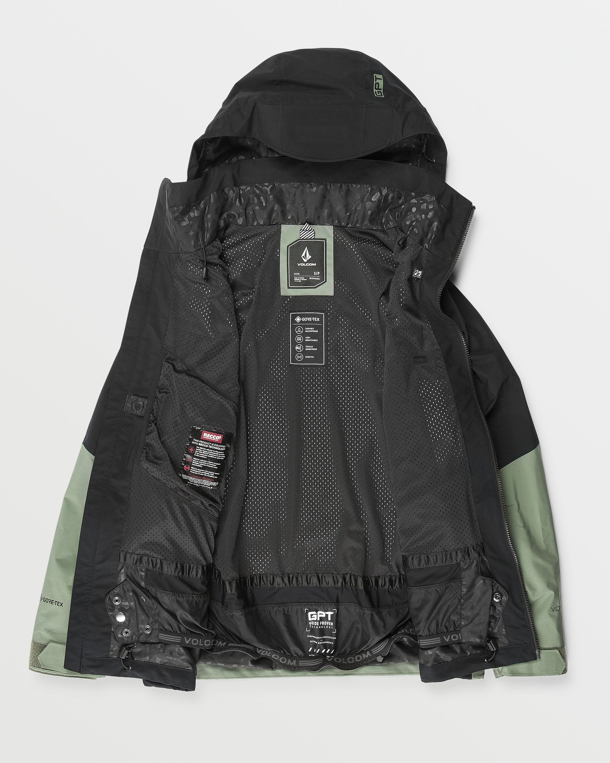 21-22 VOLCOM GUCH STRETCHGORE JACKETブラック Guch Stretch Gore-Tex Jacket - Black - Men - Volcom UK - 2