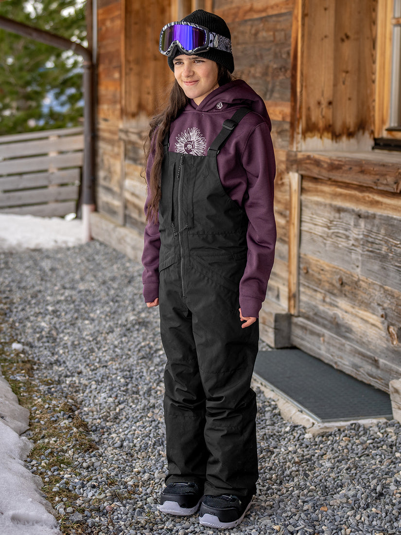 Kids Barkley Insulated Bib Overalls - Black (2023)