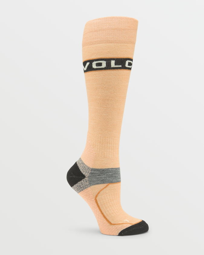 Womens Friggid Wool Blend Otc Sock - Coral Haze