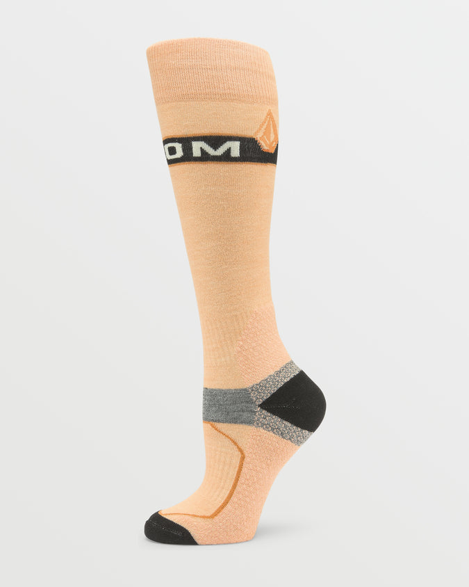 Womens Friggid Wool Blend Otc Sock - Coral Haze