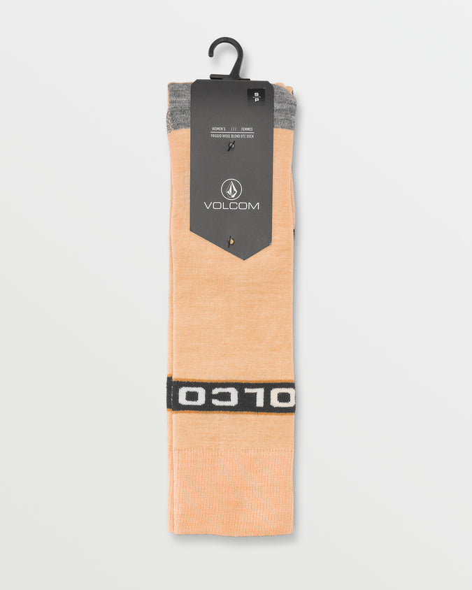 Womens Friggid Wool Blend Otc Sock - Coral Haze