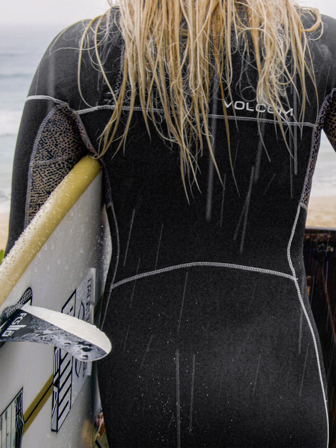 Womens Modulator 2mm Long Arm Chest Zip Wetsuit - Black