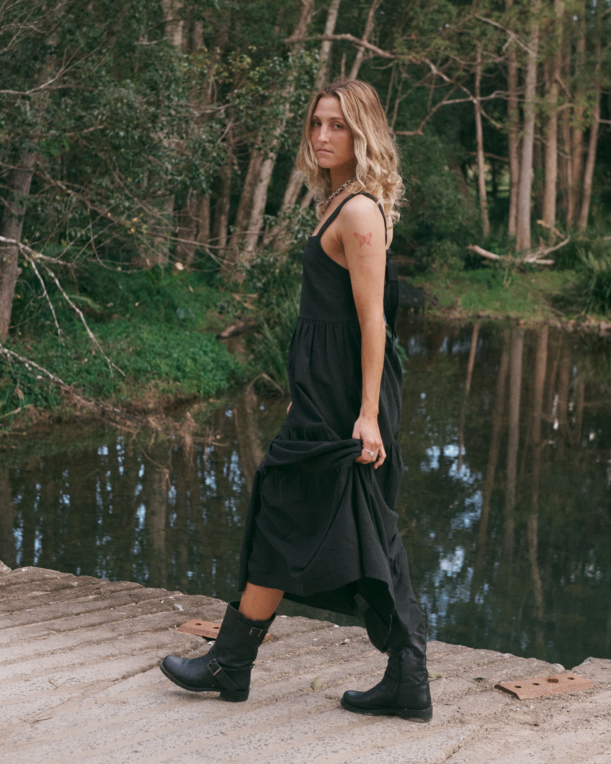 Womens Boa Maxi Dress