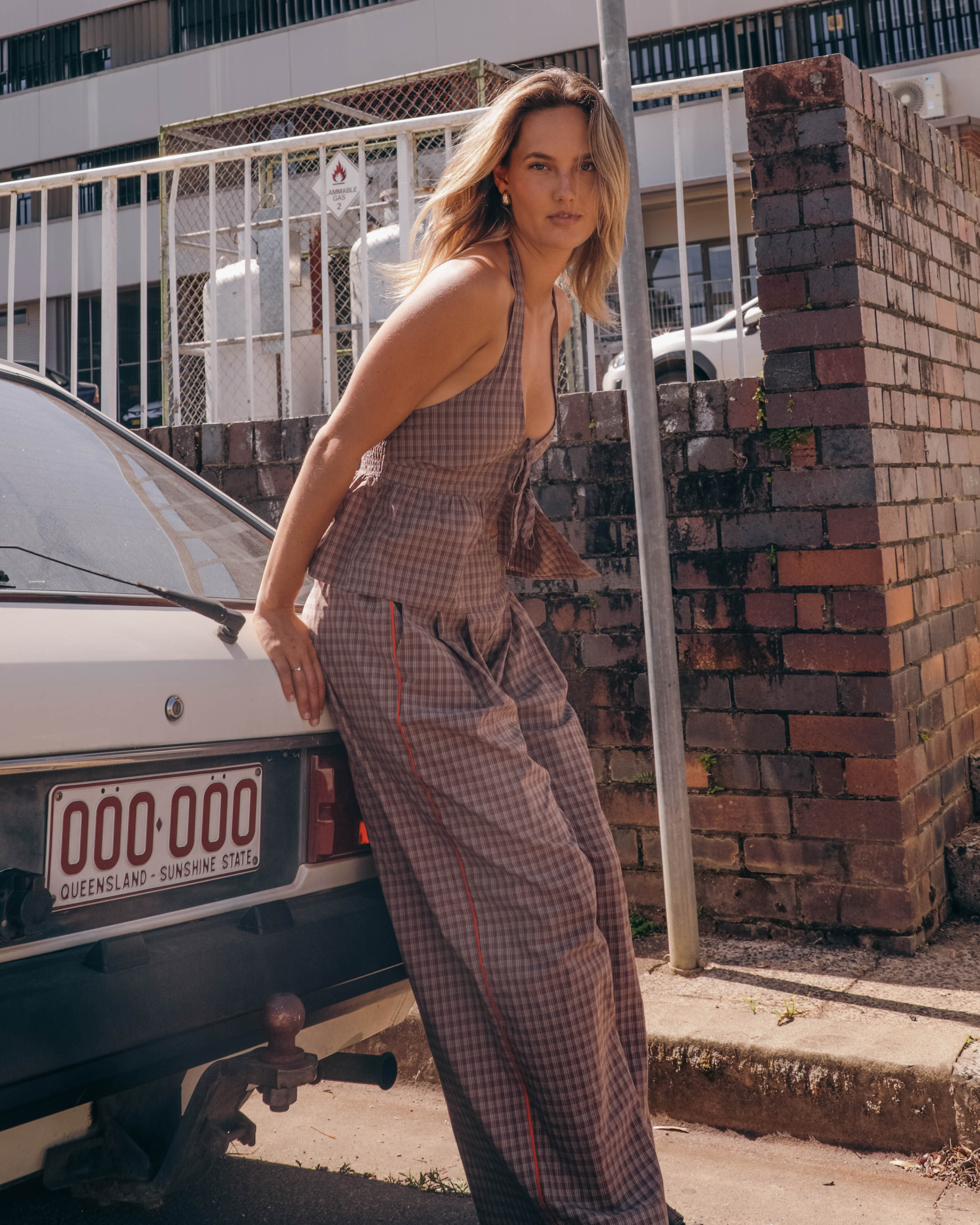 Womens Checker Pants