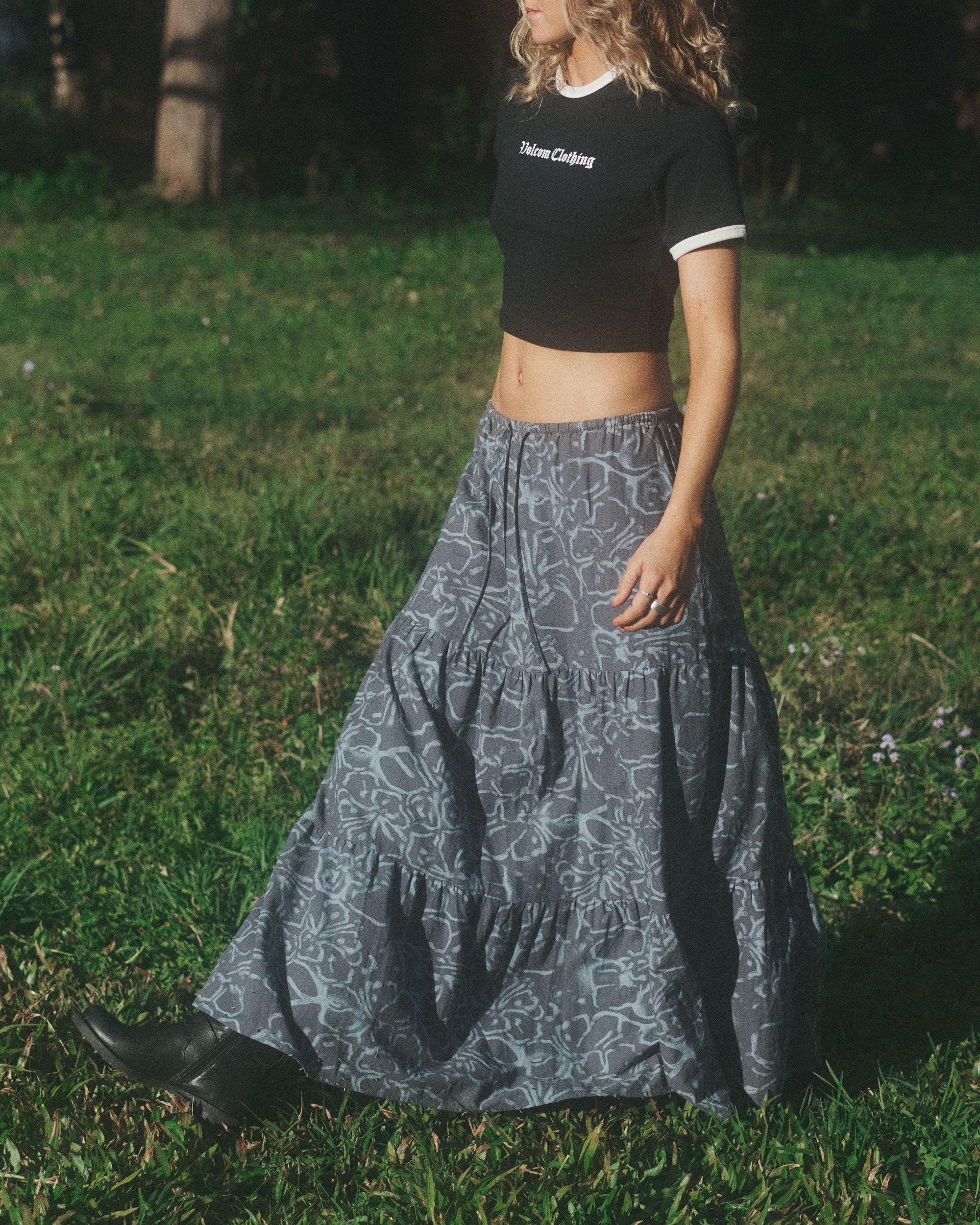 Womens Boa Maxi Skirt