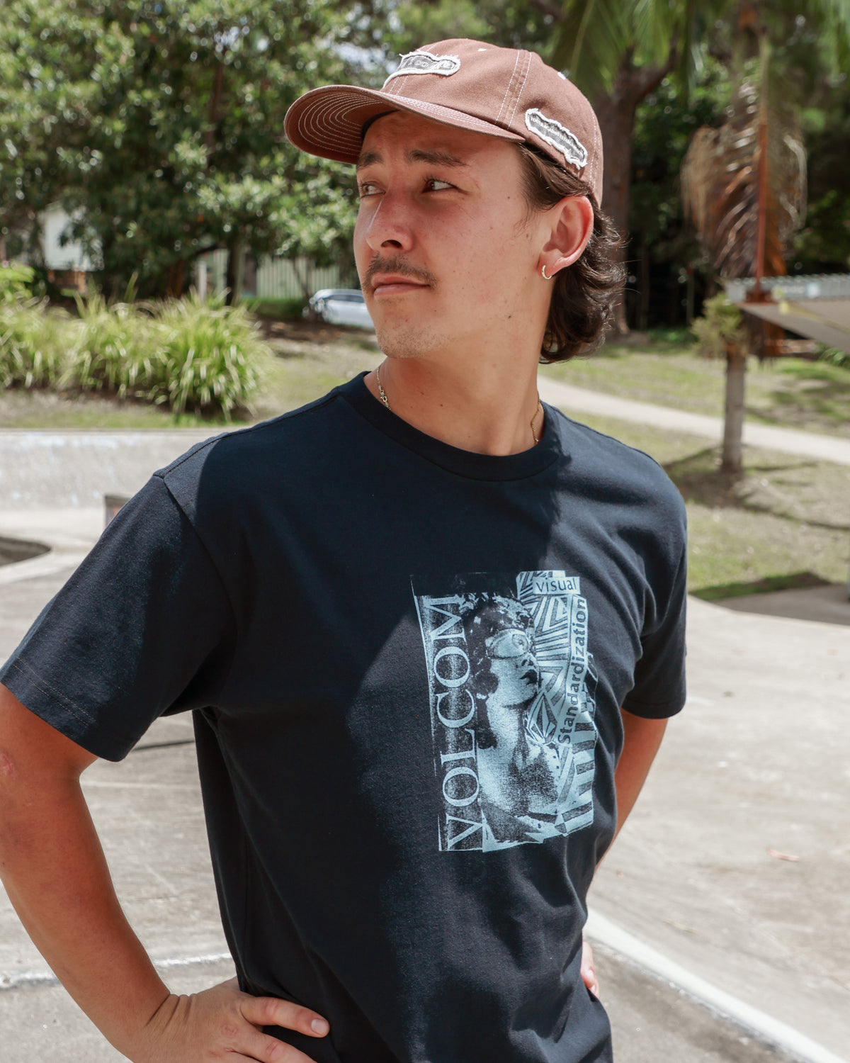 Mens Pinned Twill Dad Cap
