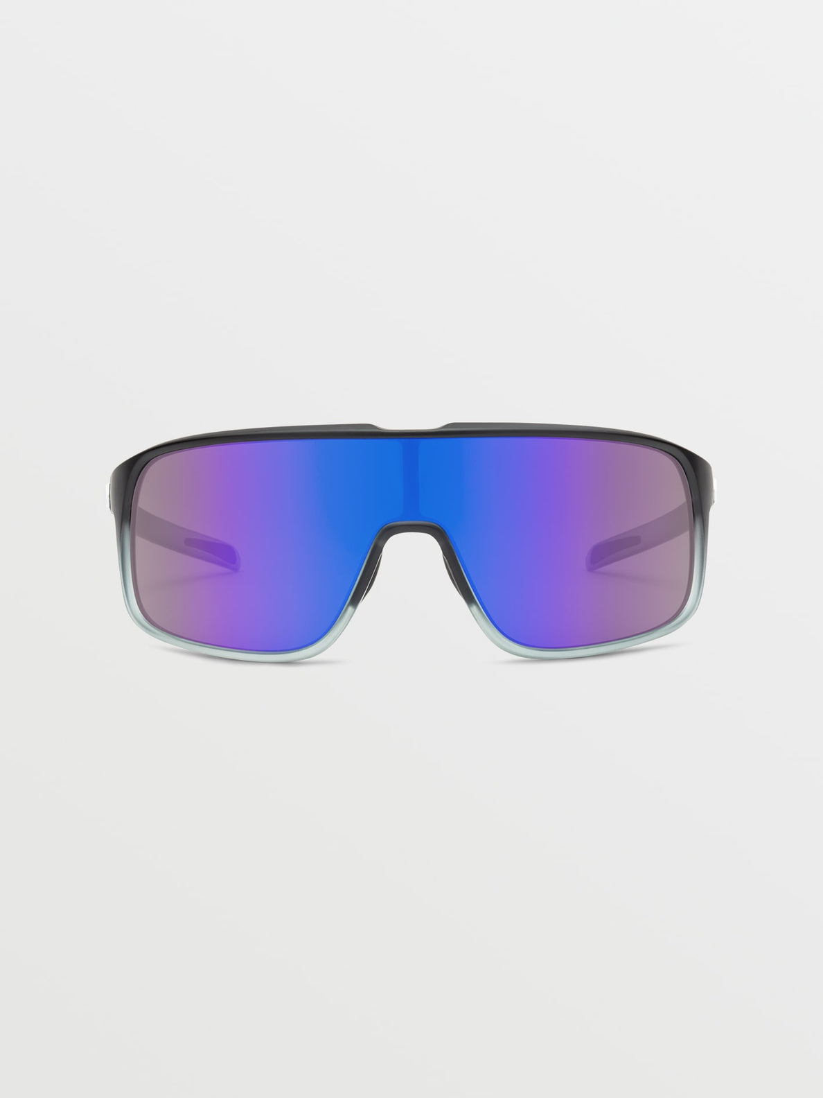 Macho Sunglasses - Grey Blue Matte Black Clear Fade
