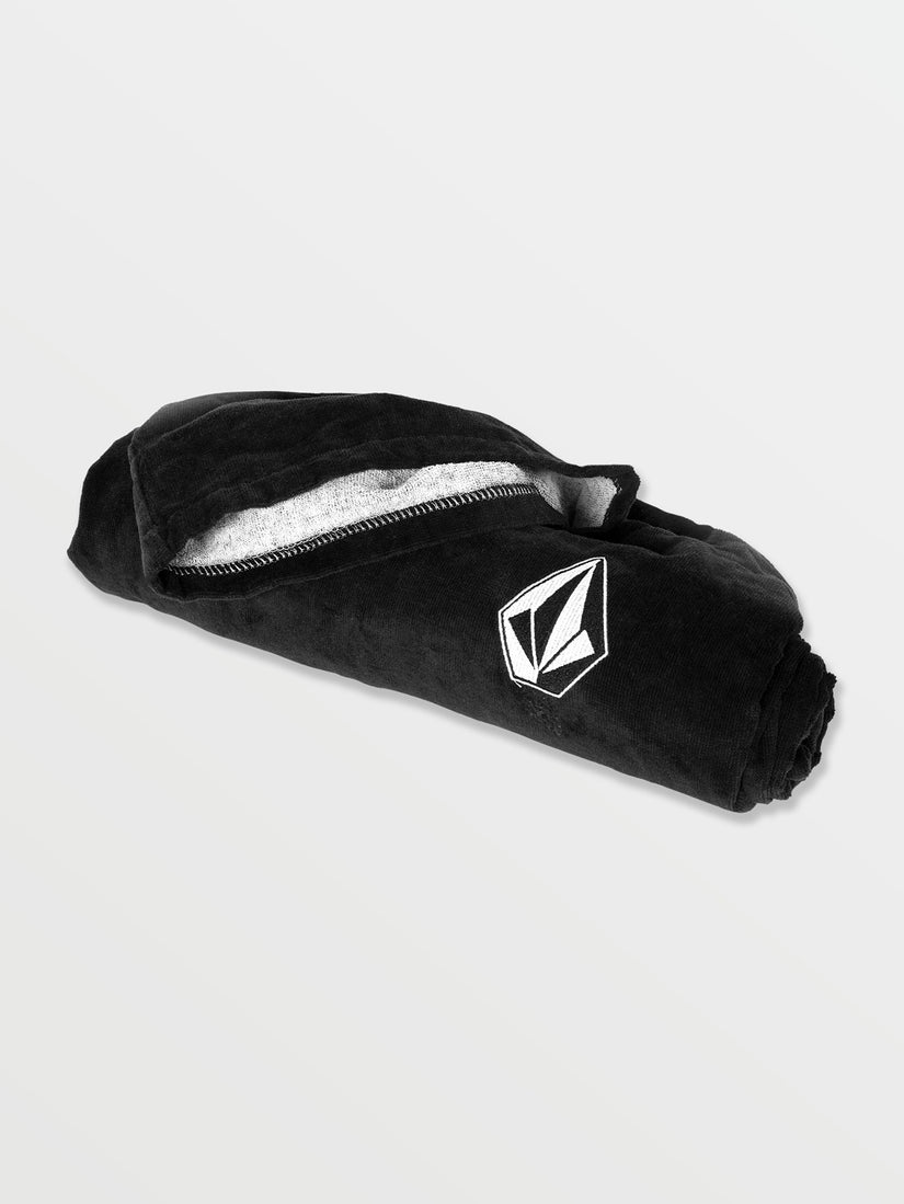 Hooded Changing Towel - Black