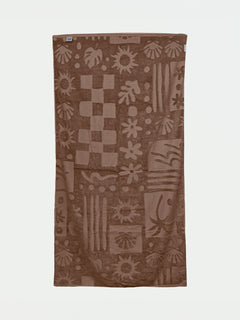 Sculpted Terry Towel - Brown