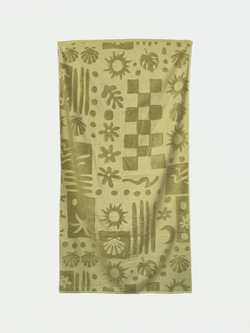 Sculpted Terry Towel - Green