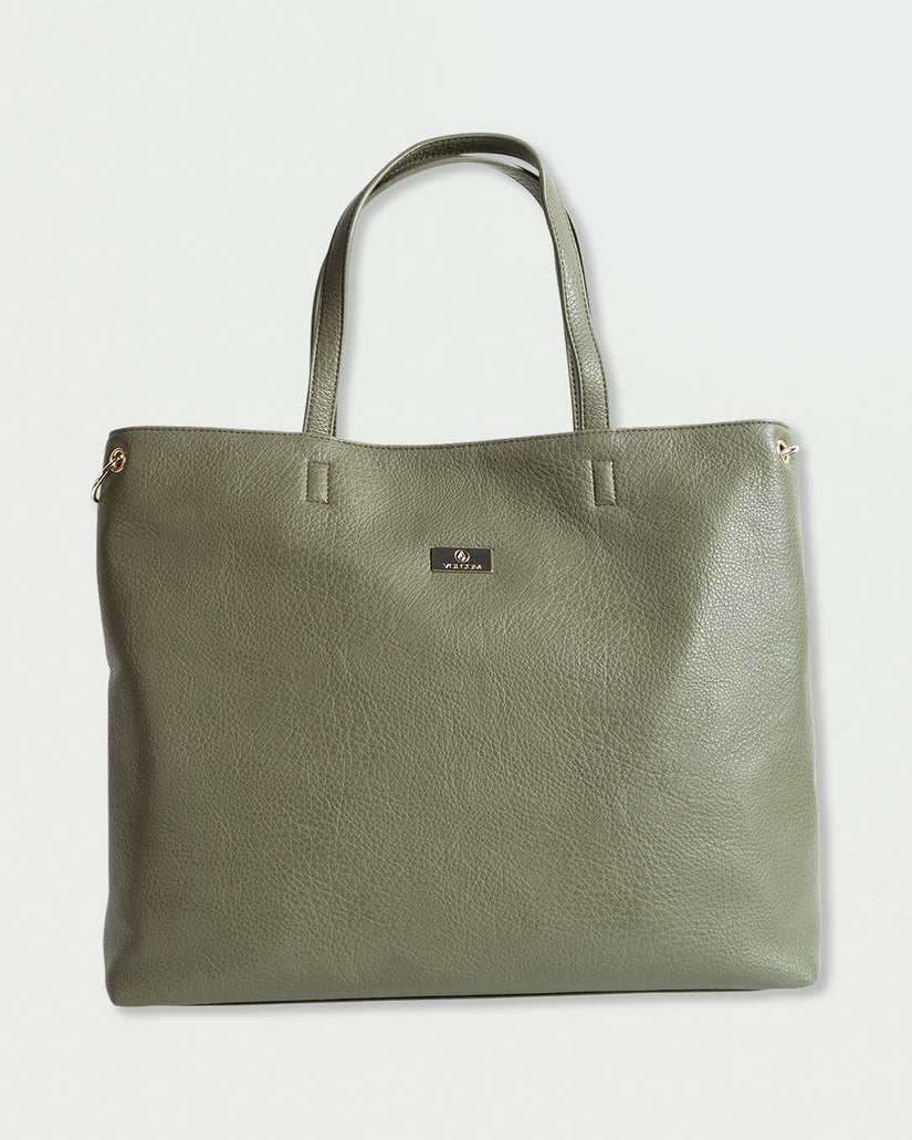 Strapped Laptop Tote - Army