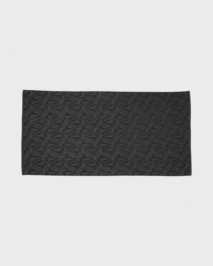Sculpted Terry Towel - Black