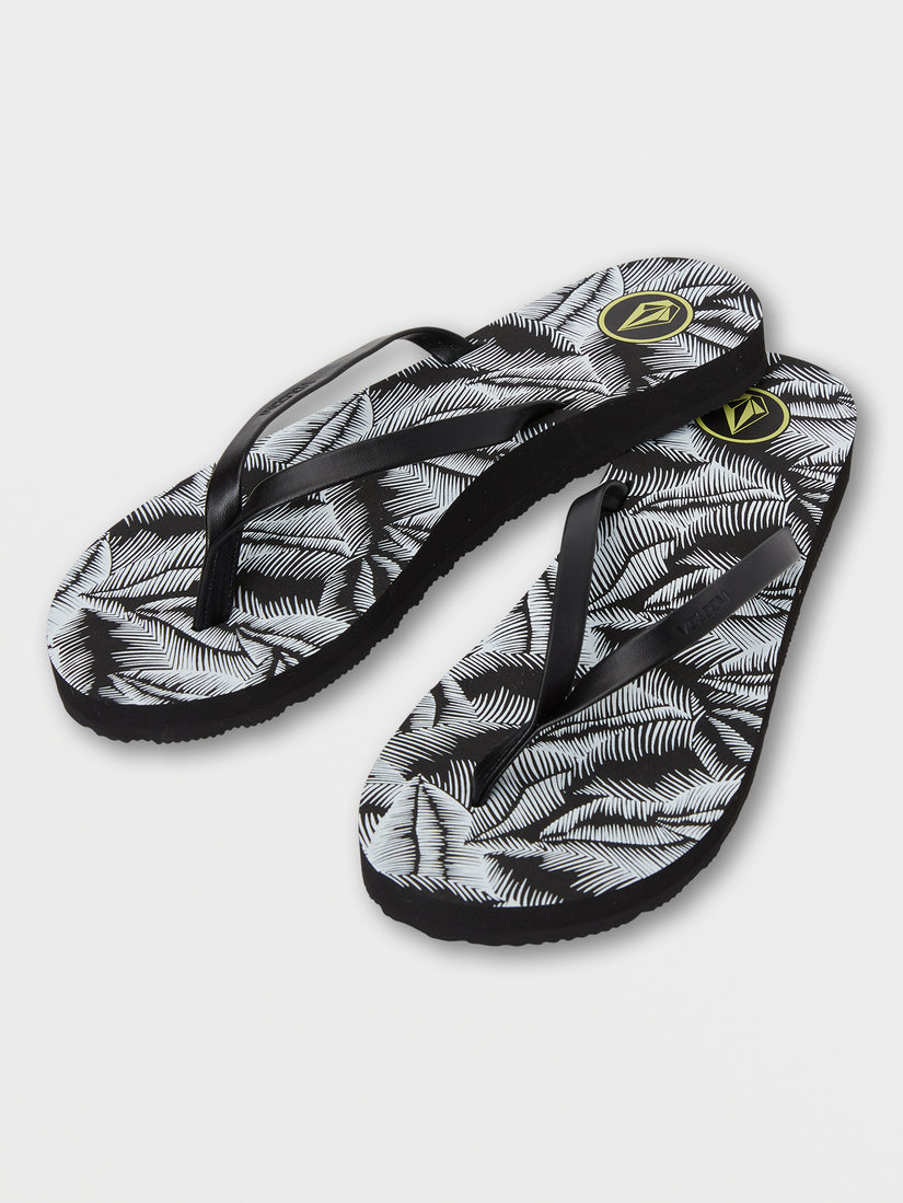 Womens Color Me Spring Sandal - Black  White