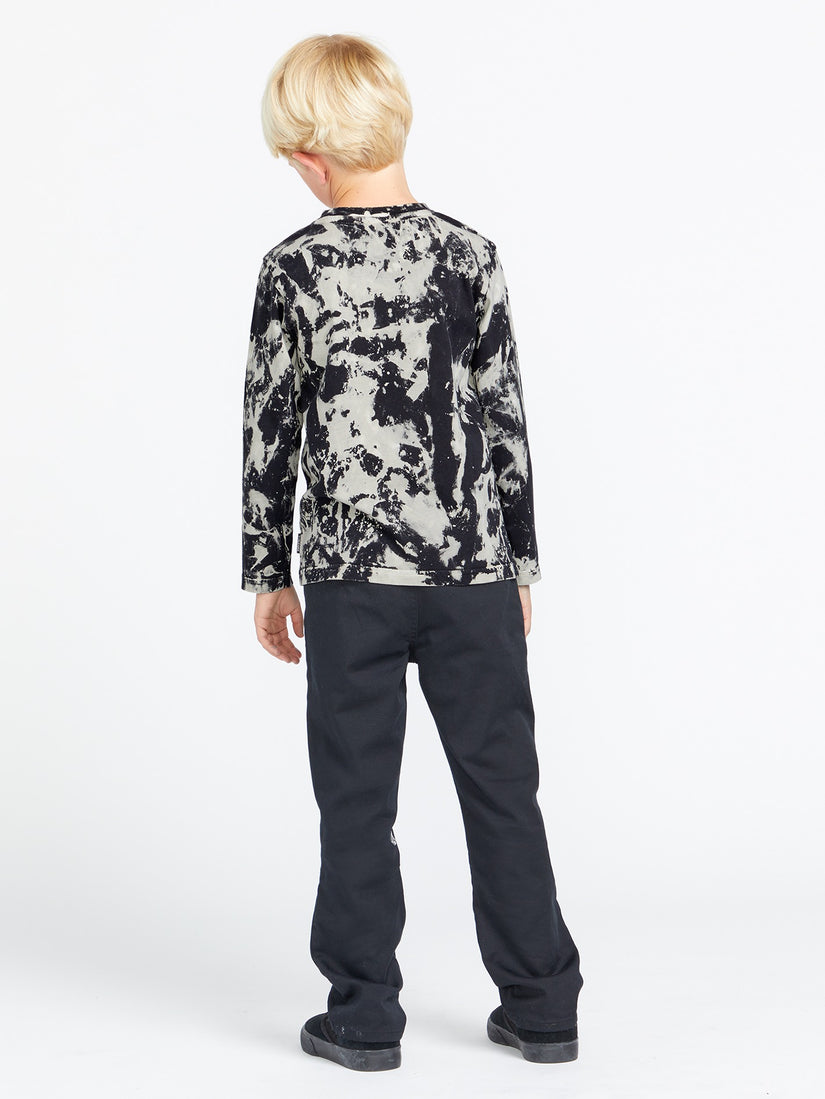 Little Youth Featured Artist Tetsunori Long Sleeve T-Shirt - Black White