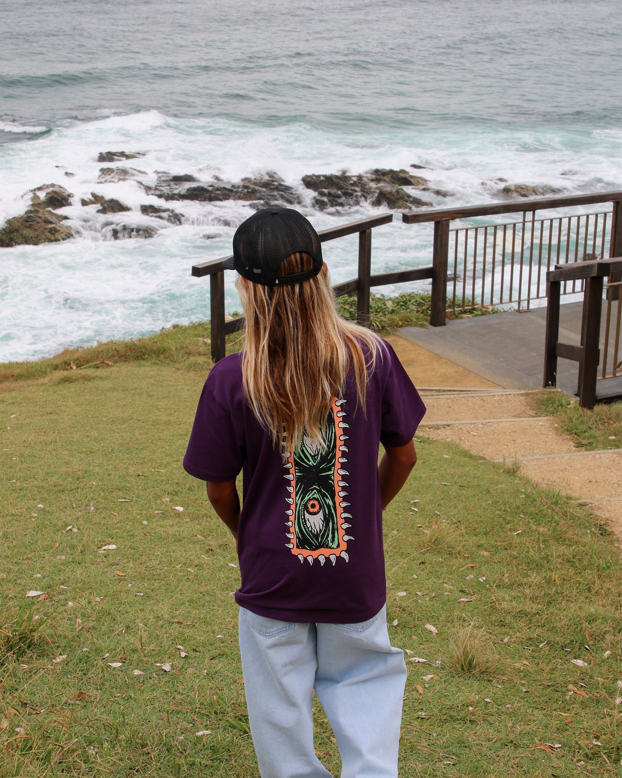 Big Youth Eye Rust Loose Short Sleeve Tee
