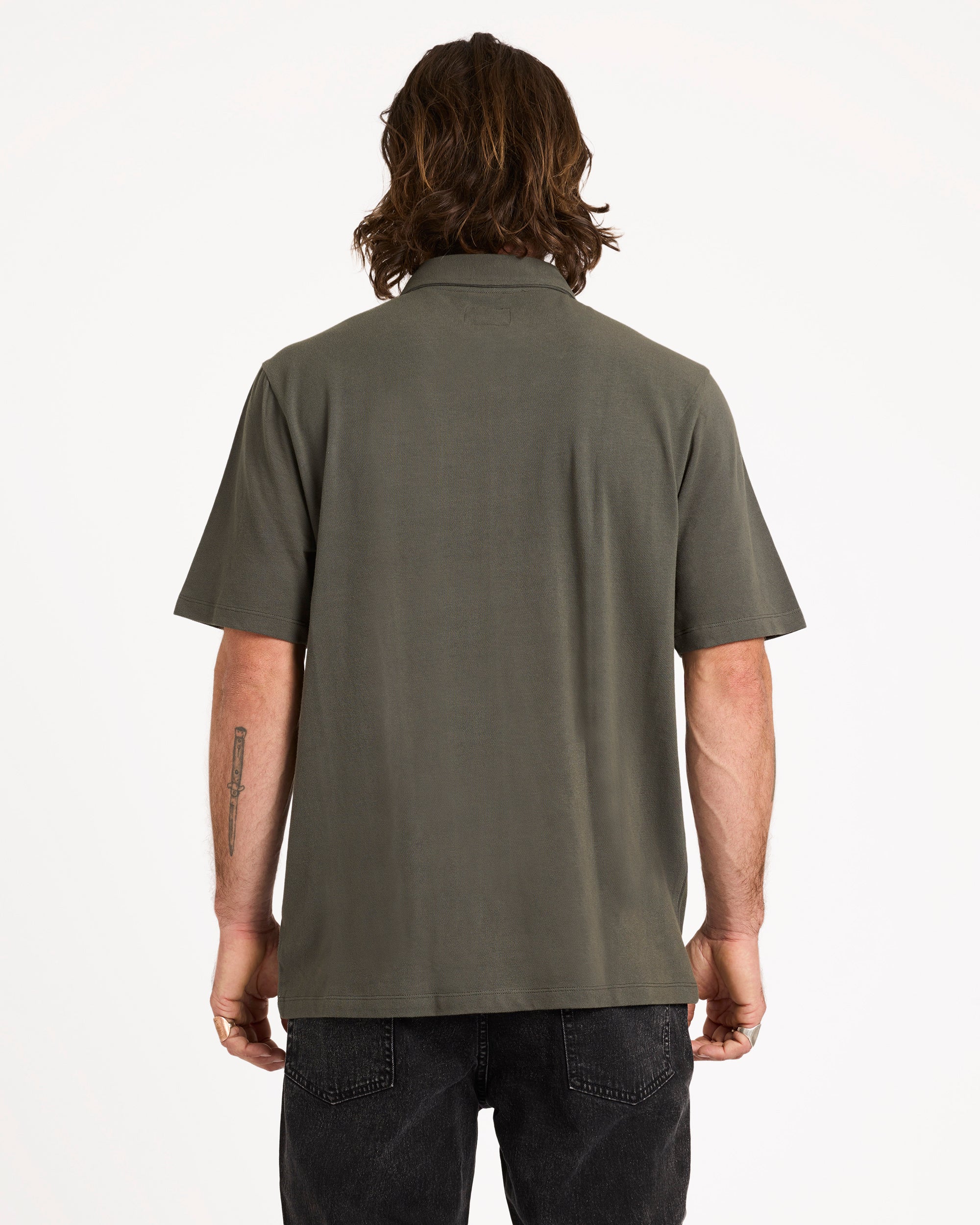 Mens Chavo Button Short Sleeve Shirt