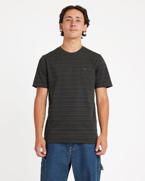 Dorture Crew Short Sleeve Knitted Top