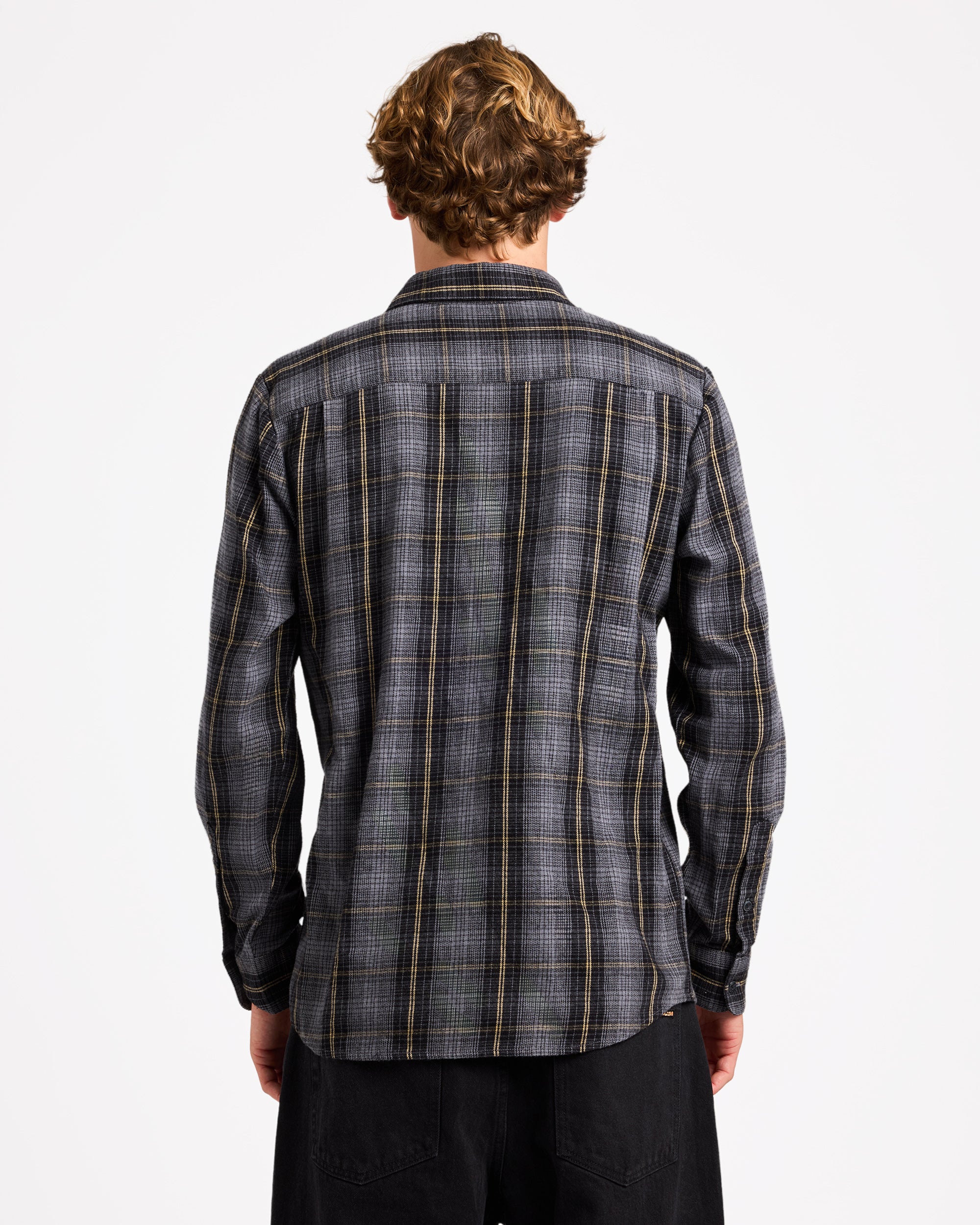 Mens Heavy Twills Flannel Long Sleeve Shirt