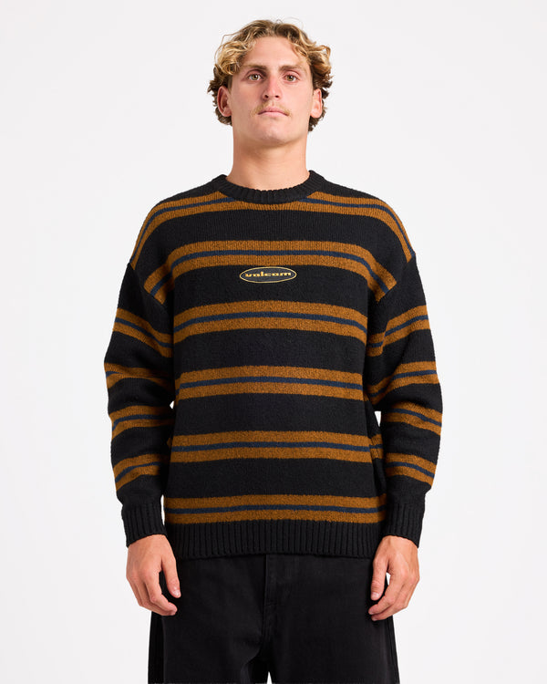 Mens Striperstand Crew Neck