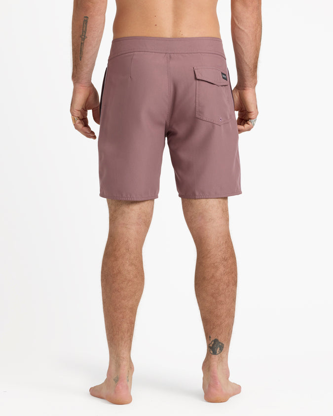 Lawton 18" Boardshorts - Bordeaux Brown