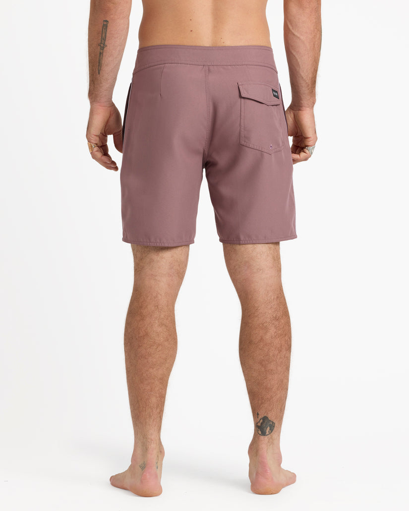 Lawton 18" Boardshorts - Bordeaux Brown