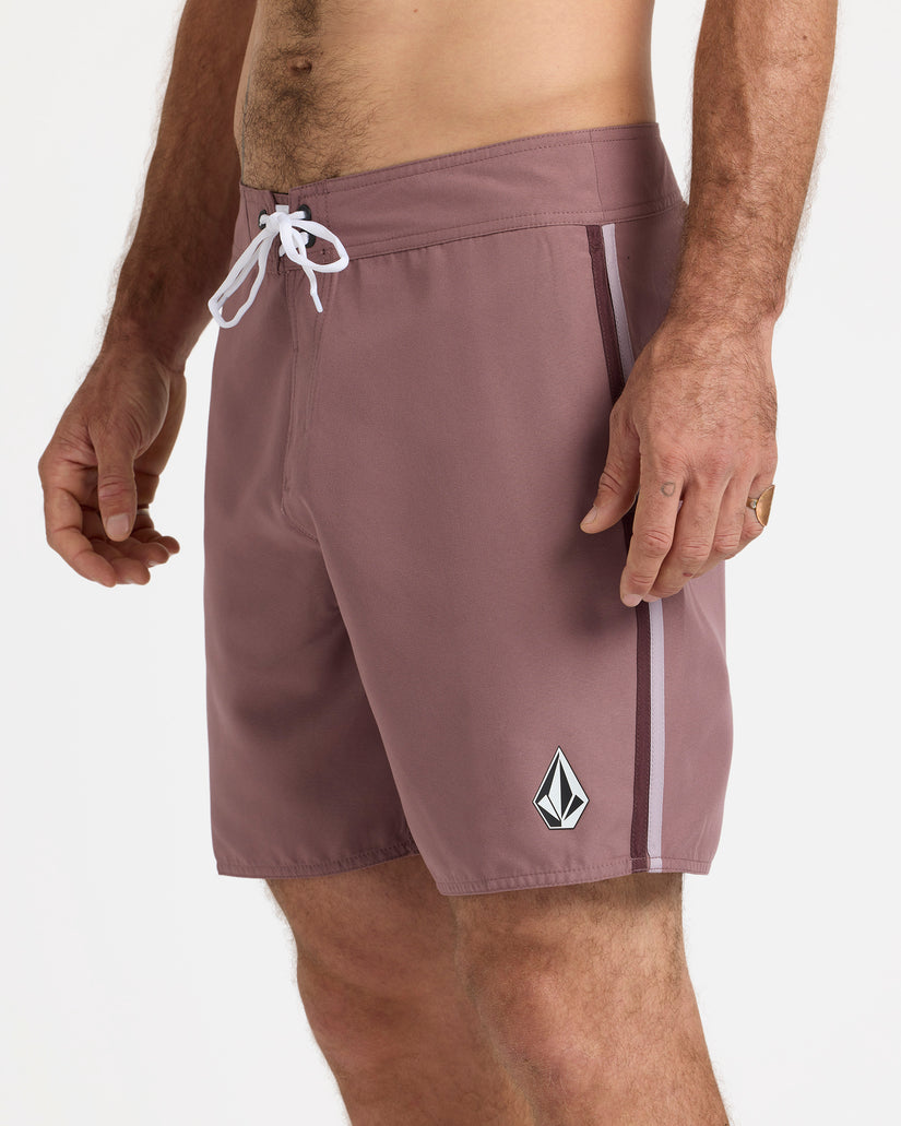Lawton 18" Boardshorts - Bordeaux Brown