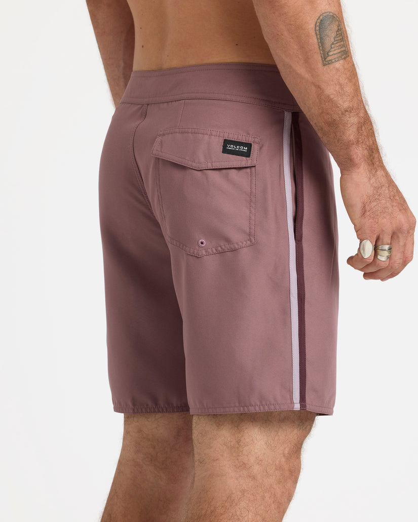 Lawton 18" Boardshorts - Bordeaux Brown