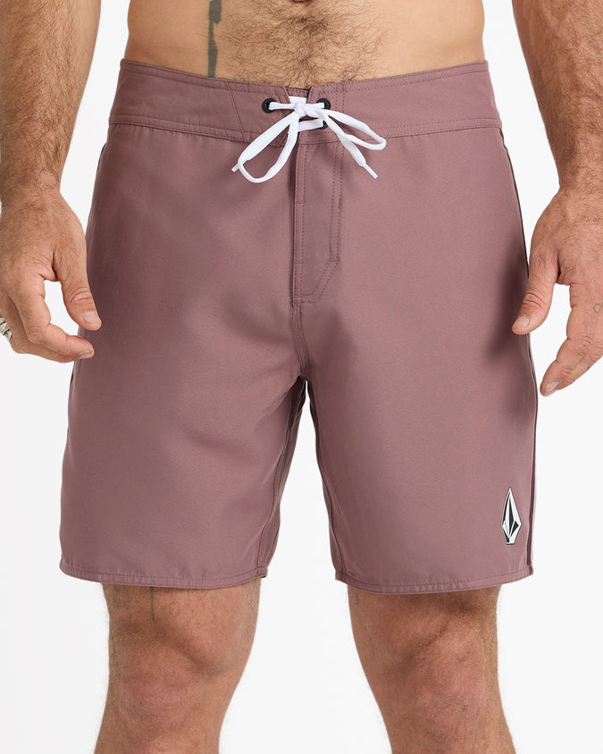 Lawton 18" Boardshorts - Bordeaux Brown